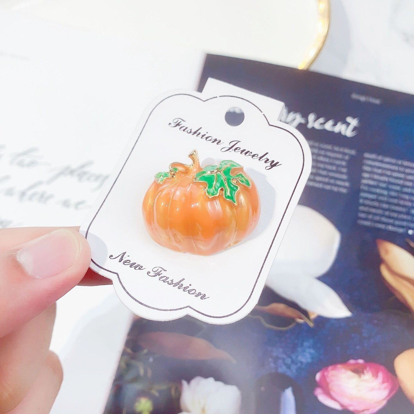 Alloy Halloween pumpkin brooch (Minimo de compra 2) MYA-YiM041