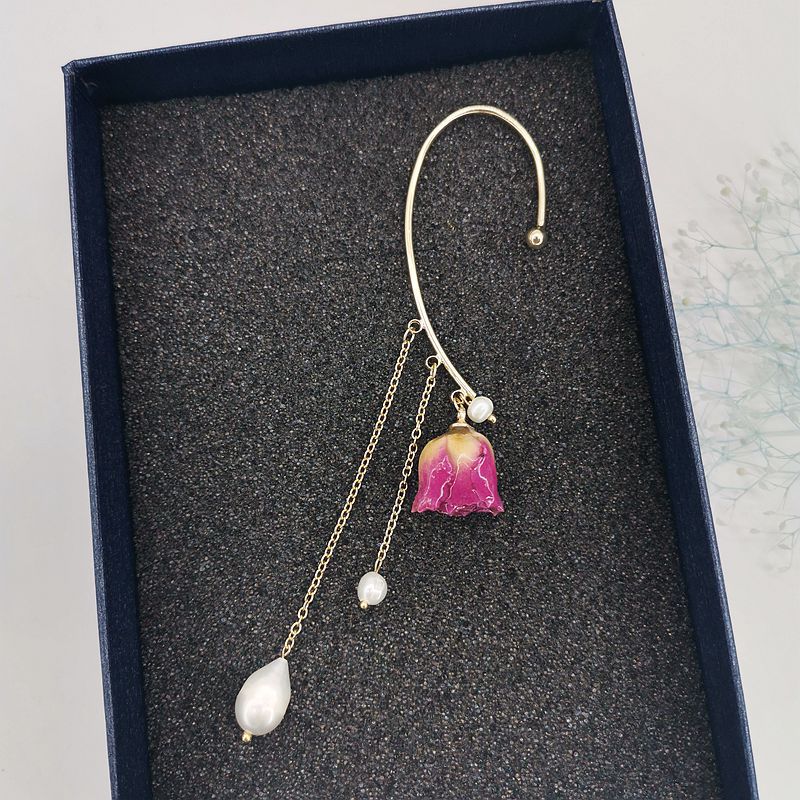 Alloy New Eternal Flower True Flower Earrings MIC-MSY010