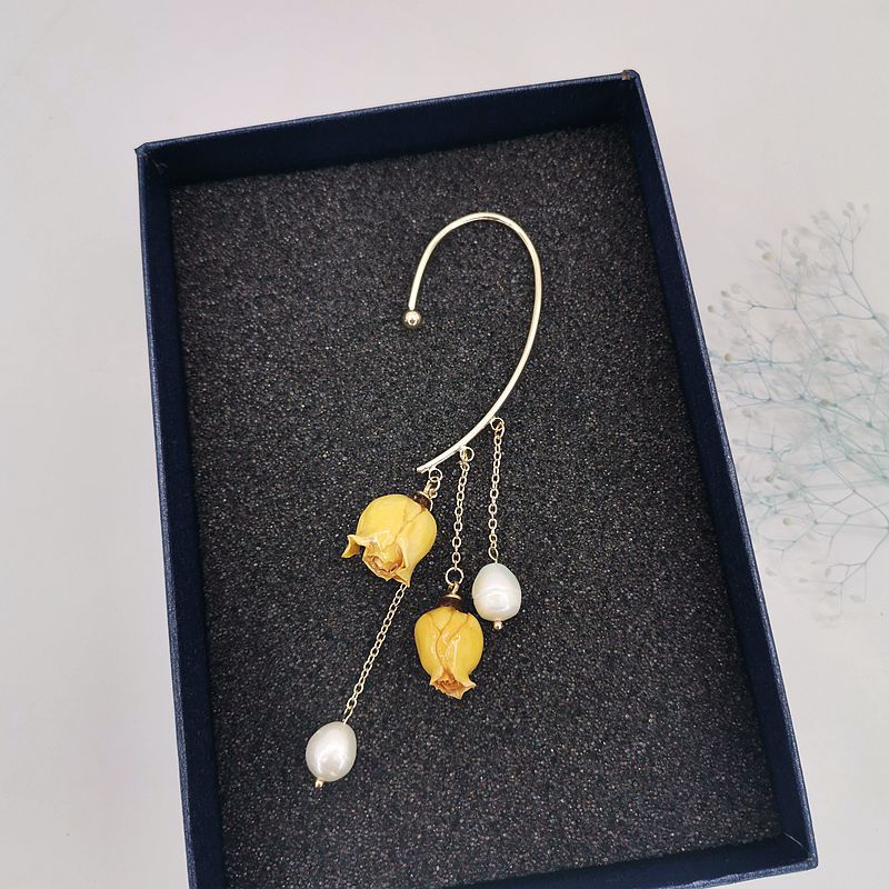 Alloy New Eternal Flower True Flower Earrings MIC-MSY010