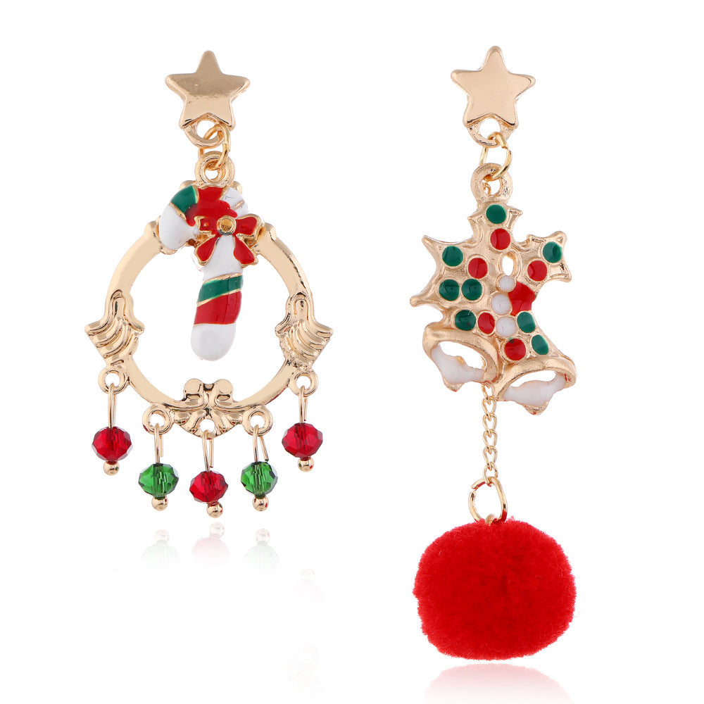 Alloy Christmas series earrings (Minimo de Compra 2) MIC-ZuanL010