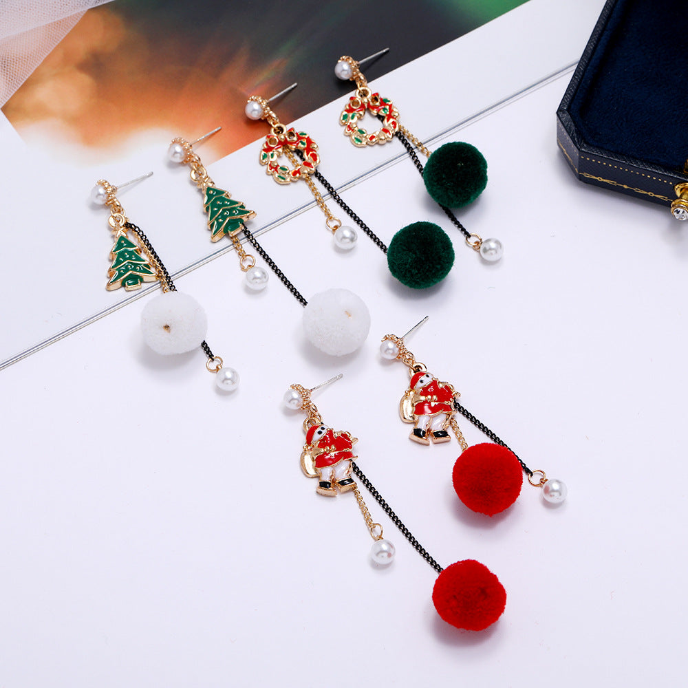 Alloy Christmas series earrings (Minimo de Compra 2) MIC-ZuanL014