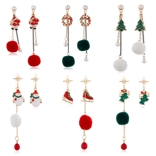 Alloy Christmas series earrings (Minimo de Compra 2) MIC-ZuanL014