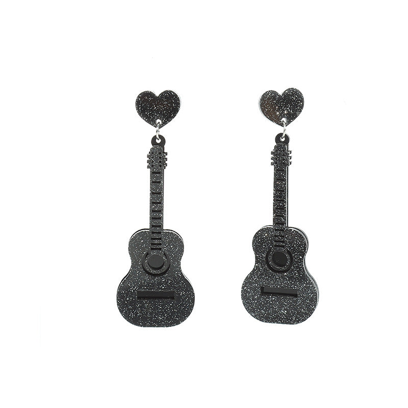 Acrylic classical guitar Earrings MIC-JiuT013