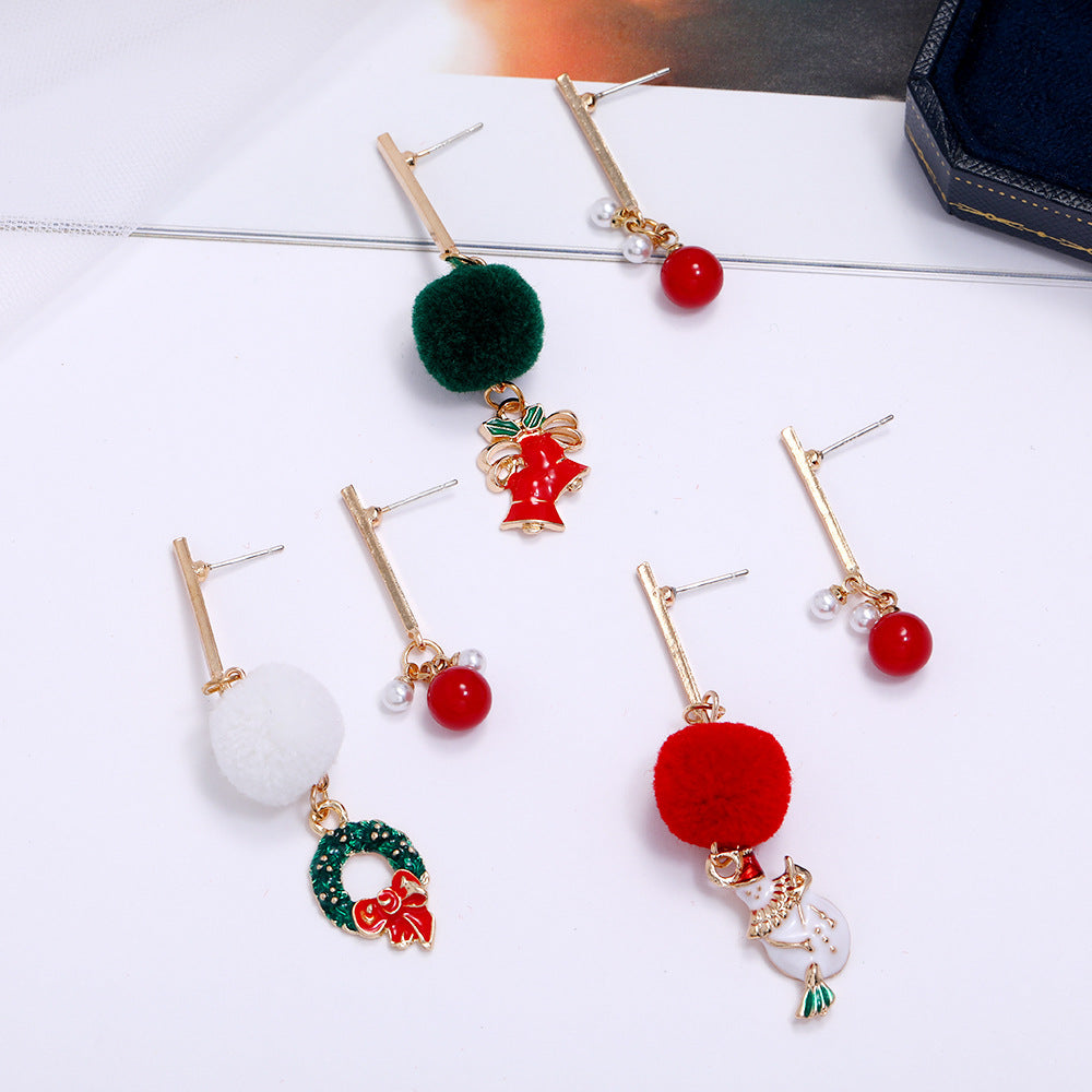 Alloy Christmas series earrings (Minimo de Compra 2) MYA-ZuanL009