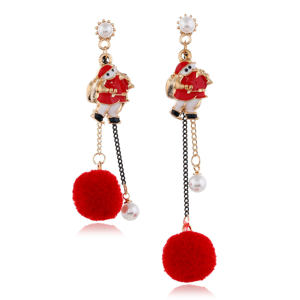 Alloy Christmas series earrings (Minimo de Compra 2) MIC-ZuanL014