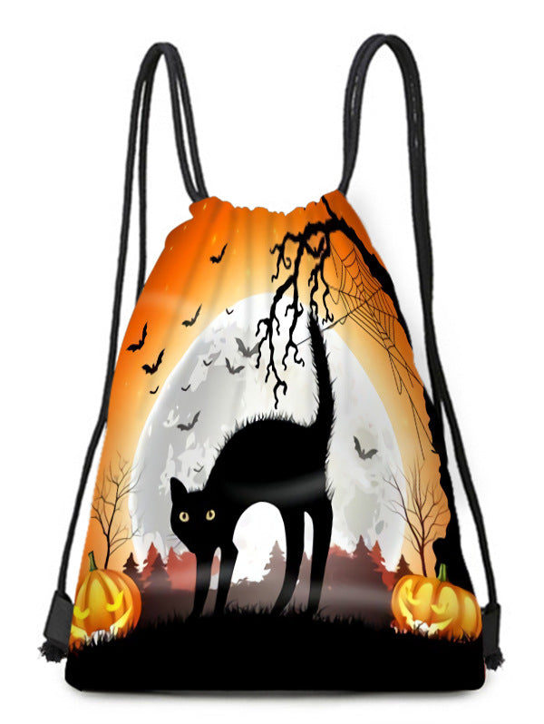 Polyester Halloween drawstring backpack (Minimo de Compra 2) MYA-QB012