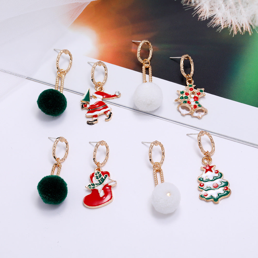 Alloy Christmas series earrings (Minimo de Compra 2) MYA-ZuanL009