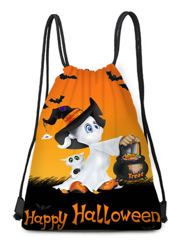 Polyester Halloween drawstring backpack (Minimo de Compra 2) MYA-QB012