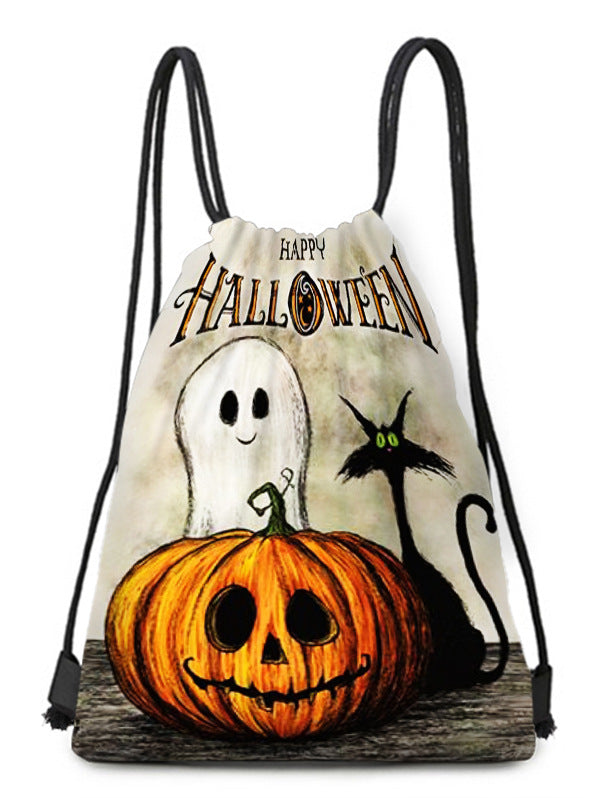 Polyester Halloween drawstring backpack (Minimo de Compra 2) MYA-QB012