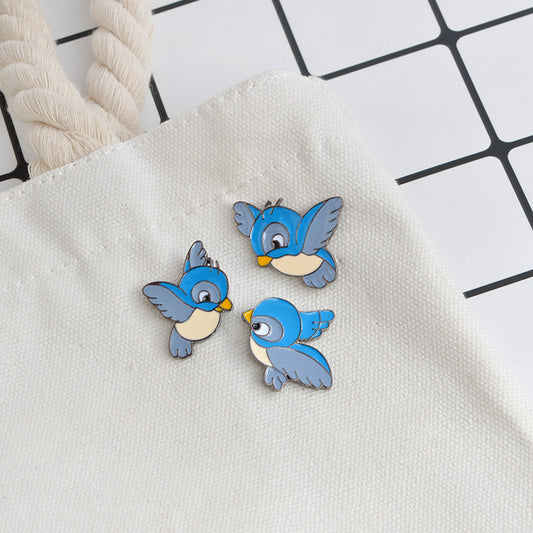 Alloy cartoon bird brooch MIC-QinS008