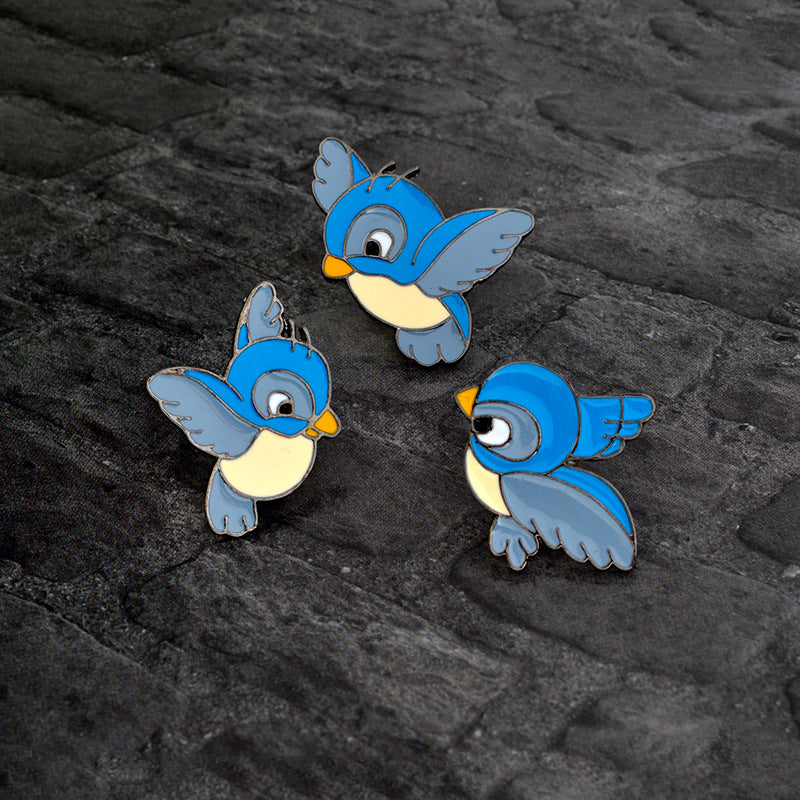 Alloy cartoon bird brooch MIC-QinS008