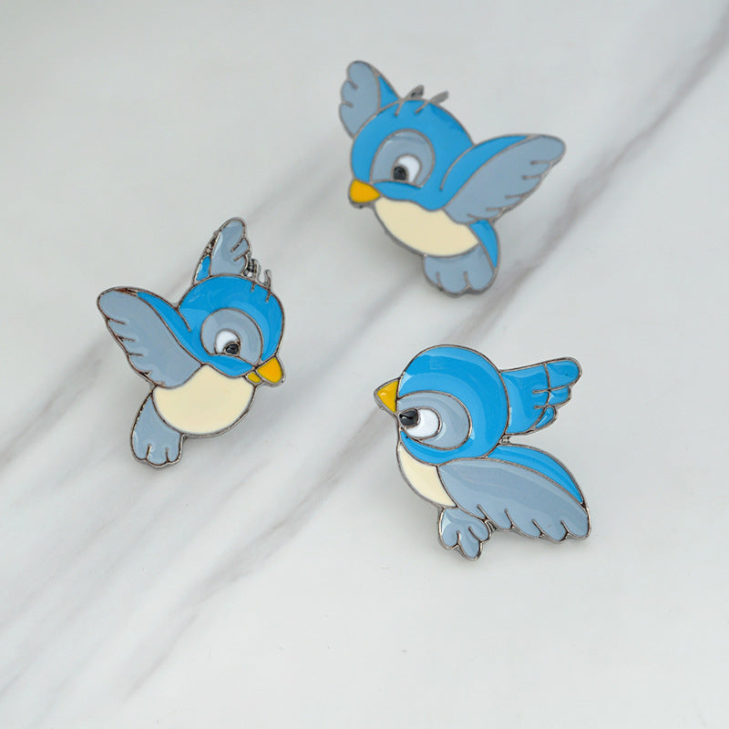 Alloy cartoon bird brooch MIC-QinS008