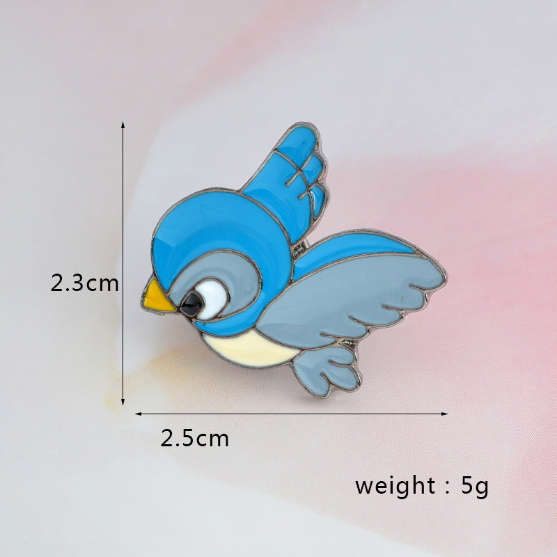 Alloy cartoon bird brooch MIC-QinS008