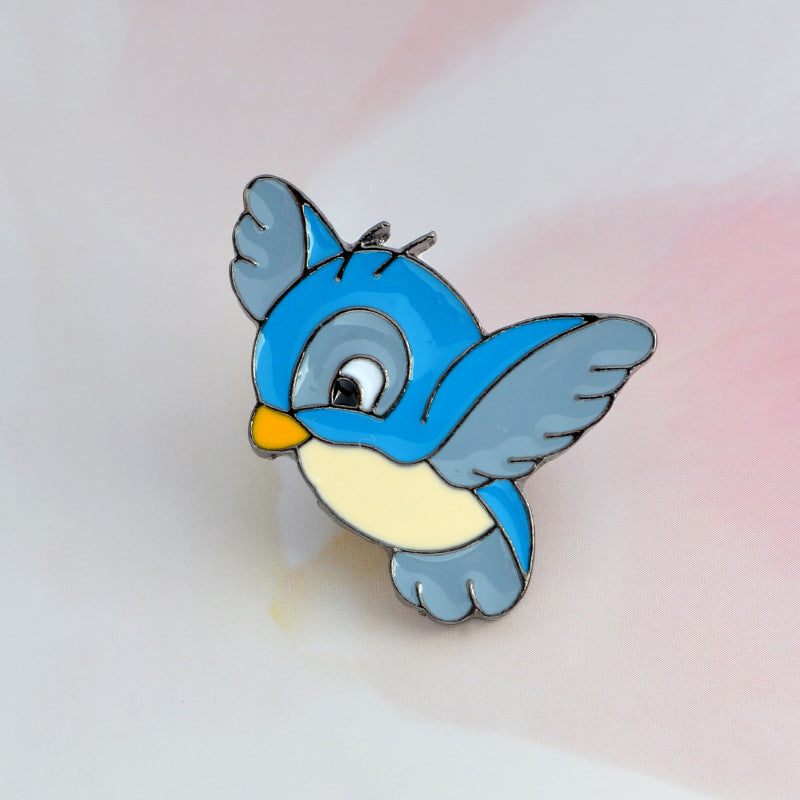 Alloy cartoon bird brooch MIC-QinS008