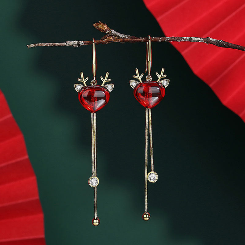 Alloy Christmas series earrings (Minimo de Compra 2) MYA-DuoL010