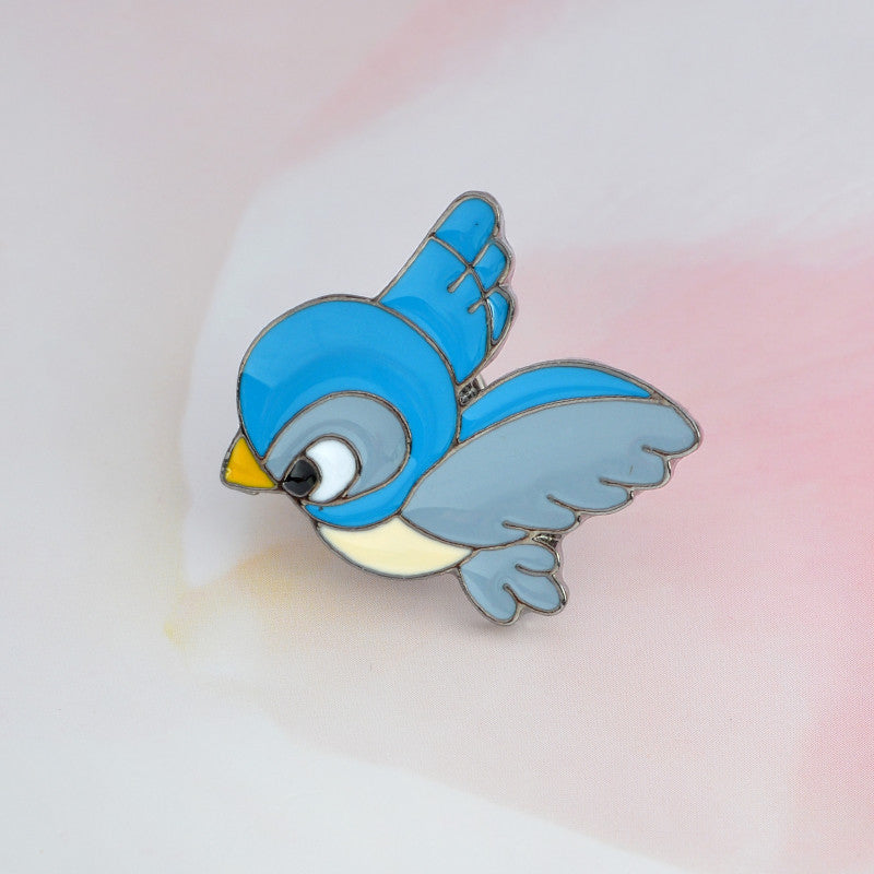 Alloy cartoon bird brooch MIC-QinS008