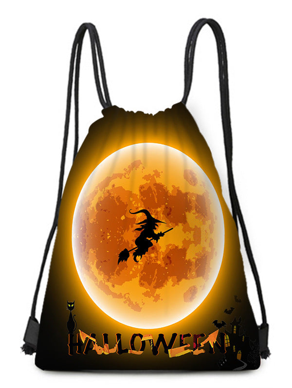 Polyester Halloween drawstring backpack (Minimo de Compra 2) MYA-QB012