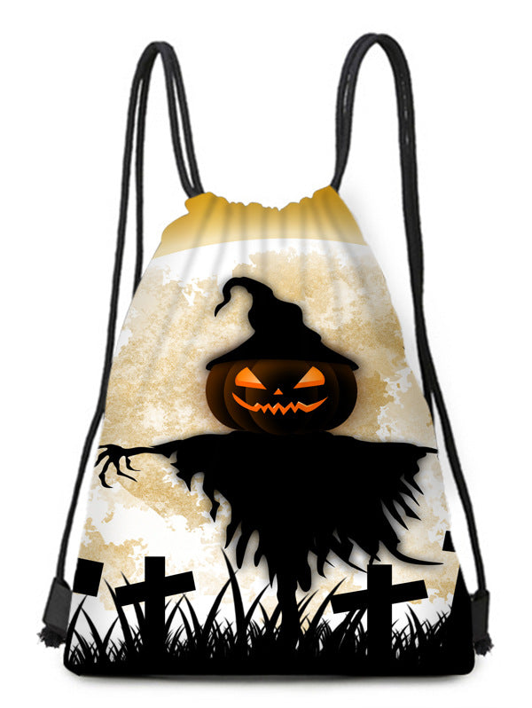 Polyester Halloween drawstring backpack (Minimo de Compra 2) MYA-QB012