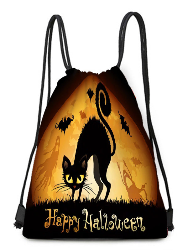 Polyester Halloween drawstring backpack (Minimo de Compra 2) MYA-QB012