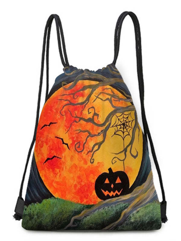 Polyester Halloween drawstring backpack (Minimo de Compra 2) MYA-QB012