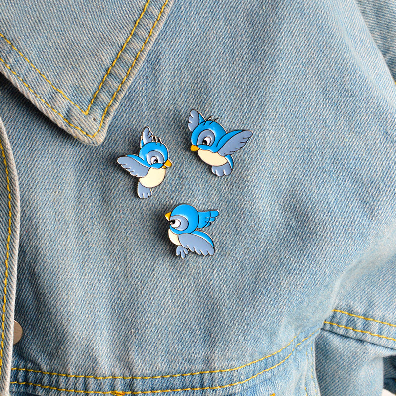 Alloy cartoon bird brooch MIC-QinS008