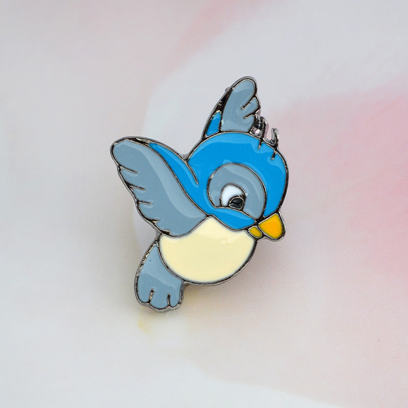 Alloy cartoon bird brooch MIC-QinS008