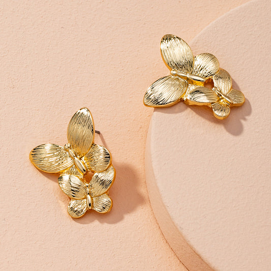 Alloy trendy cute butterfly earrings MIC-AYN012