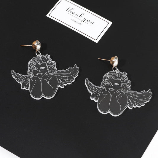 Acrylic Cupid Earrings MIC-XueP041