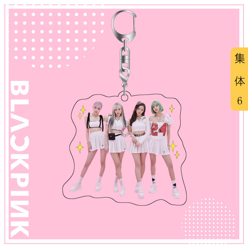 Acrylic Blackpink Star Peripheral Keychain MYA-JYK005