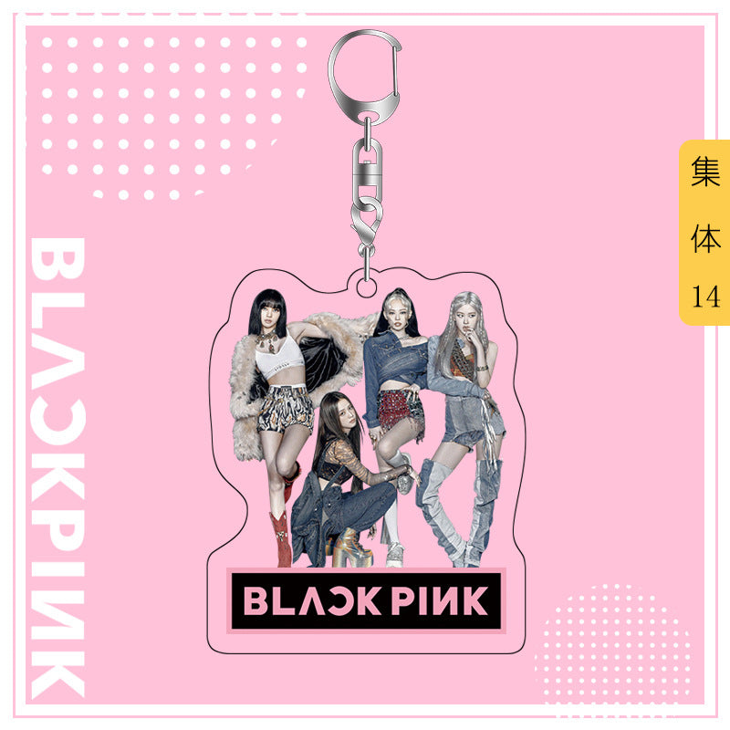 Acrylic Blackpink Star Peripheral Keychain MYA-JYK005