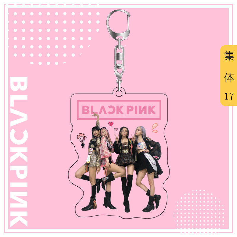 Acrylic Blackpink Star Peripheral Keychain MYA-JYK005