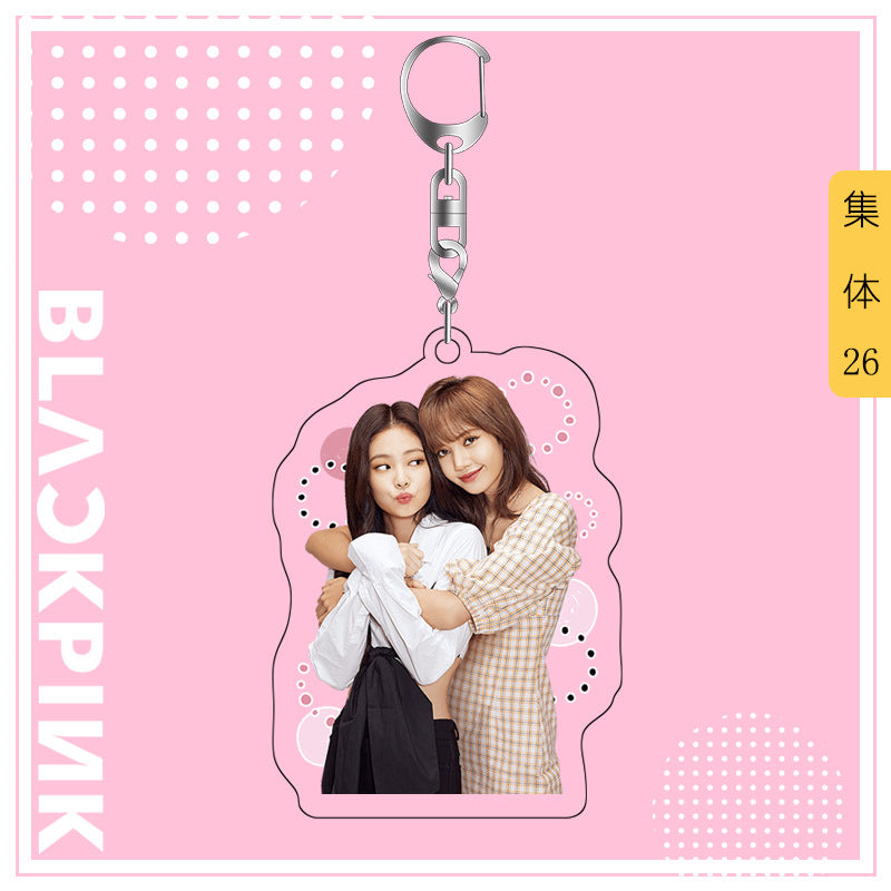 Acrylic Blackpink Star Peripheral Keychain MYA-JYK005