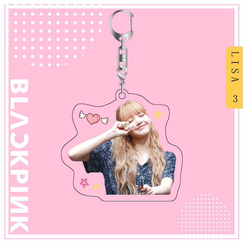 Acrylic Blackpink Star Peripheral Keychain MYA-JYK003