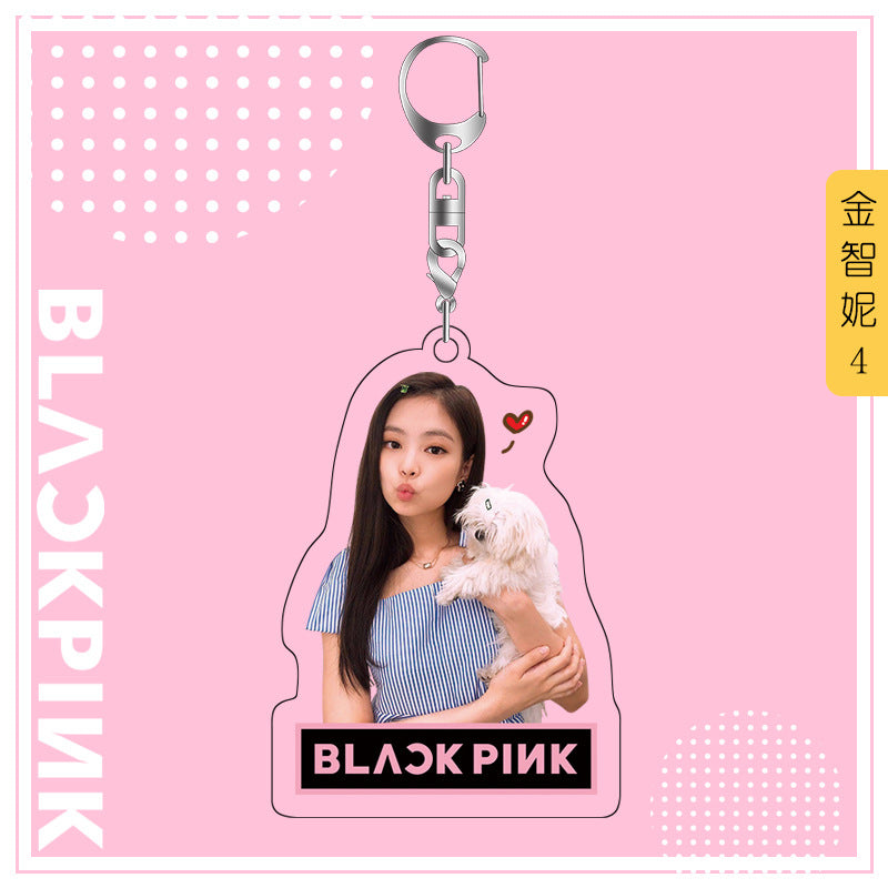 Acrylic Blackpink Star Peripheral Keychain MYA-JYK003