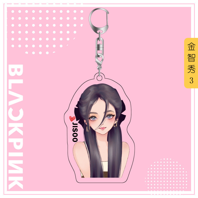 Acrylic Blackpink Star Peripheral Keychain MYA-JYK003