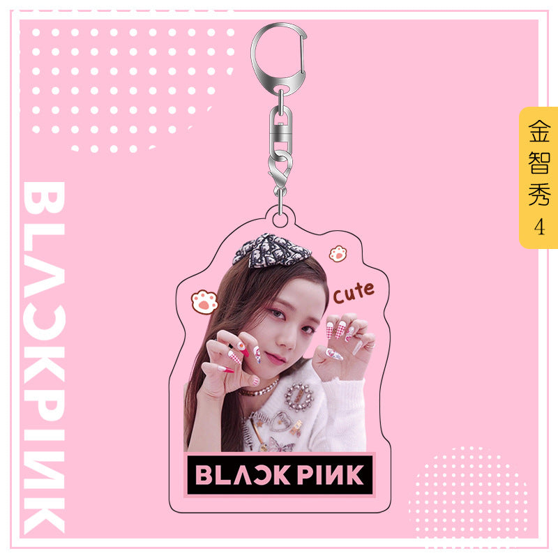 Acrylic Blackpink Star Peripheral Keychain MYA-JYK003