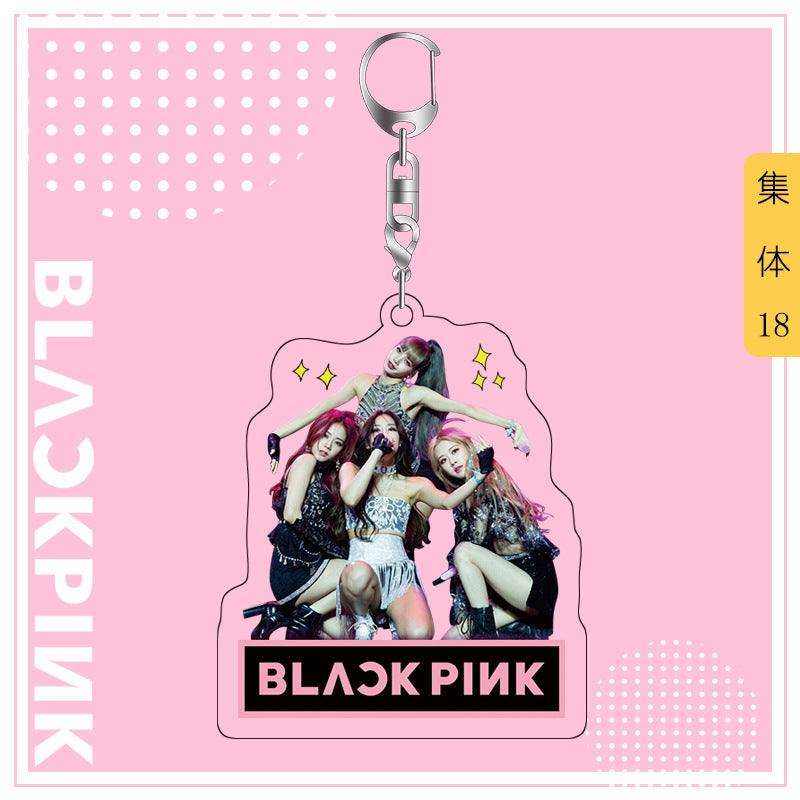 Acrylic Blackpink Star Peripheral Keychain MYA-JYK005