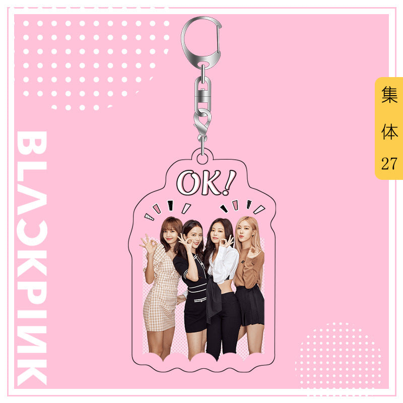 Acrylic Blackpink Star Peripheral Keychain MYA-JYK005