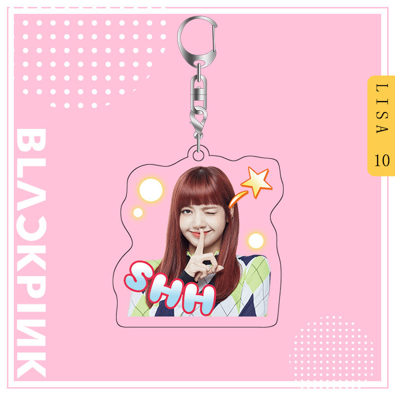 Acrylic Blackpink Star Peripheral Keychain MYA-JYK003