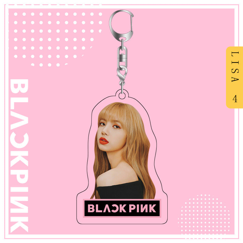 Acrylic Blackpink Star Peripheral Keychain MYA-JYK003