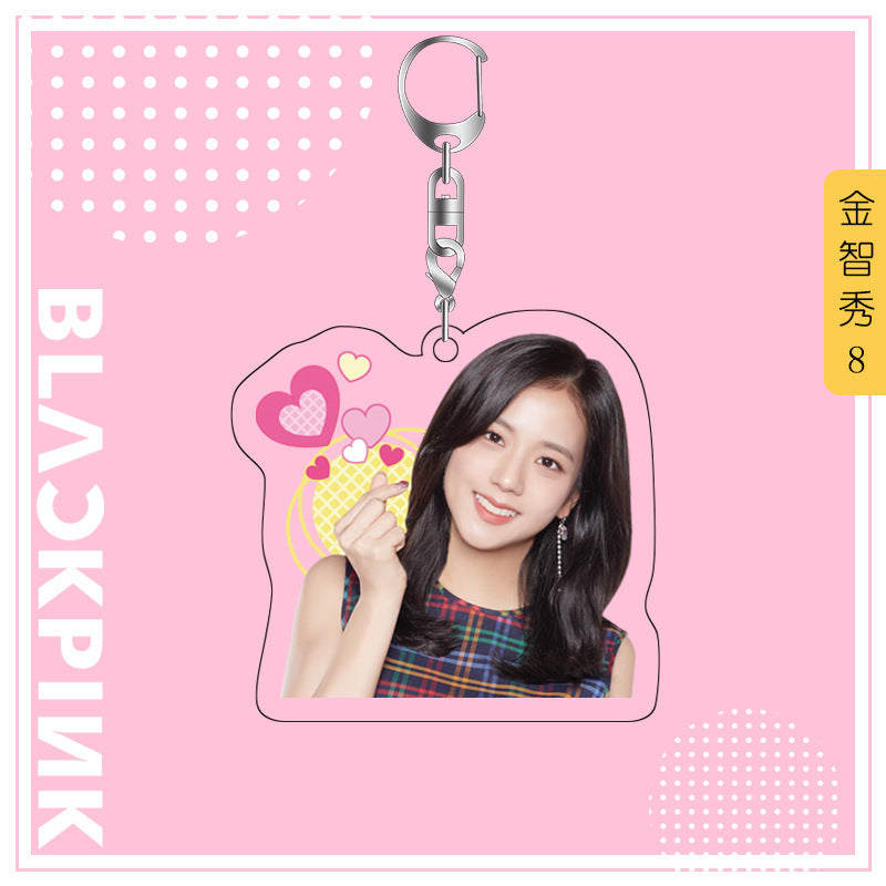 Acrylic Blackpink Star Peripheral Keychain MYA-JYK003