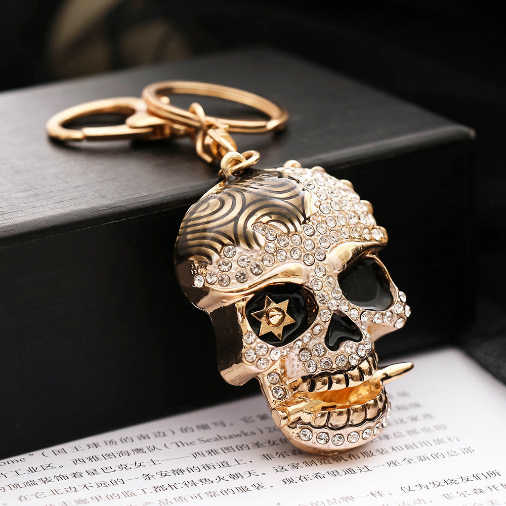 Diamond skull keychain  (Minimo de compra 2) MIC-ChaoK015