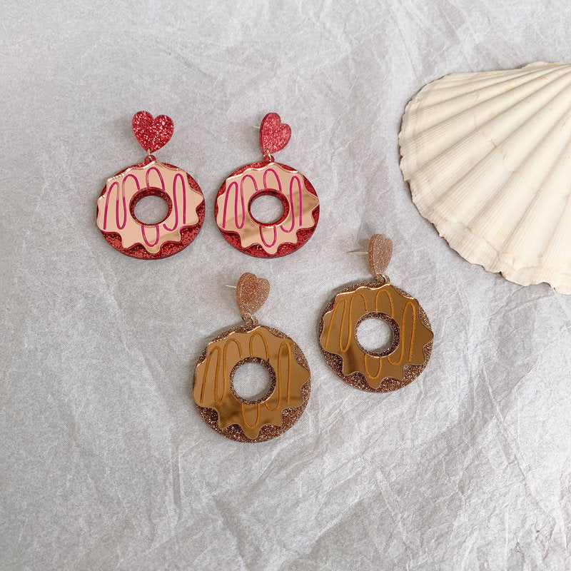 Acrylic donuts cute earrings (Minimo de Compra 3) MIC-OuG044