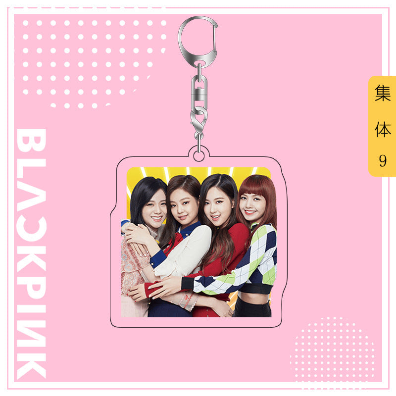 Acrylic Blackpink Star Peripheral Keychain MYA-JYK005