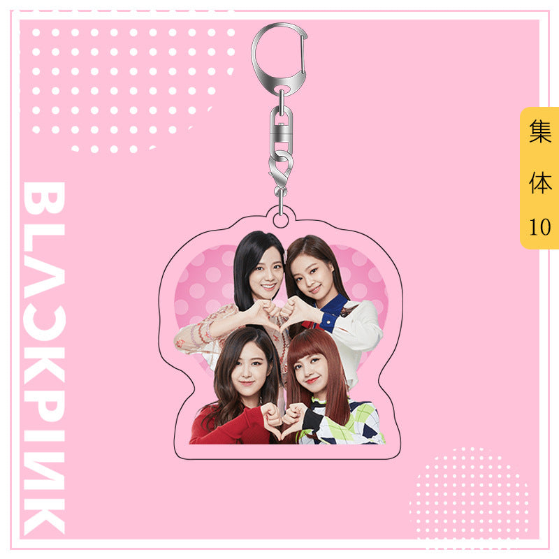 Acrylic Blackpink Star Peripheral Keychain MYA-JYK005