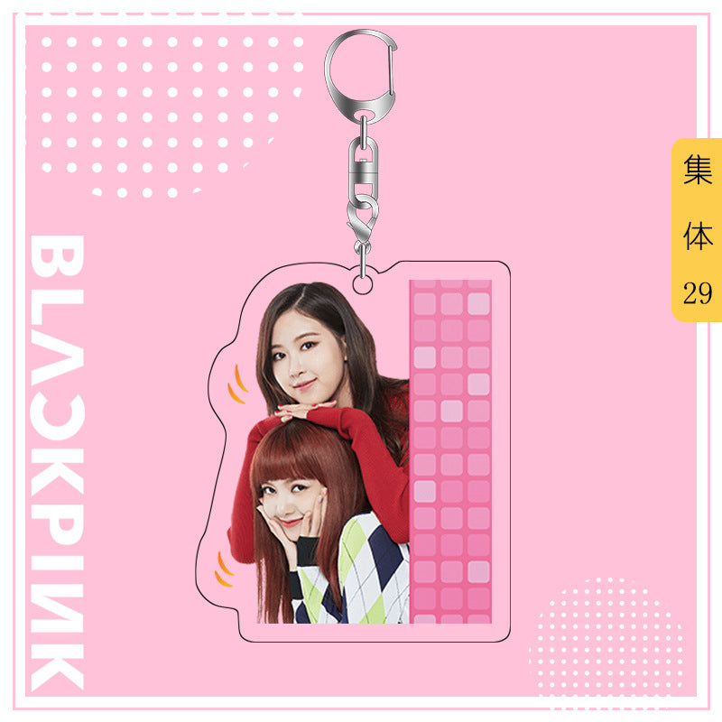 Acrylic Blackpink Star Peripheral Keychain MYA-JYK005