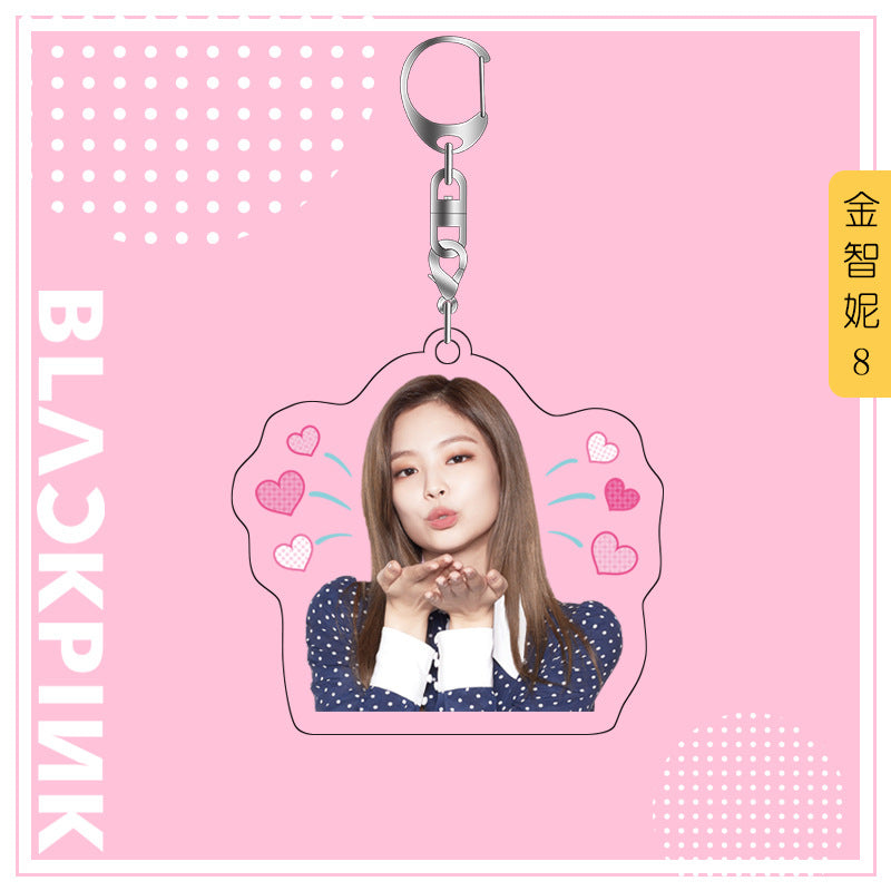 Acrylic Blackpink Star Peripheral Keychain MYA-JYK003