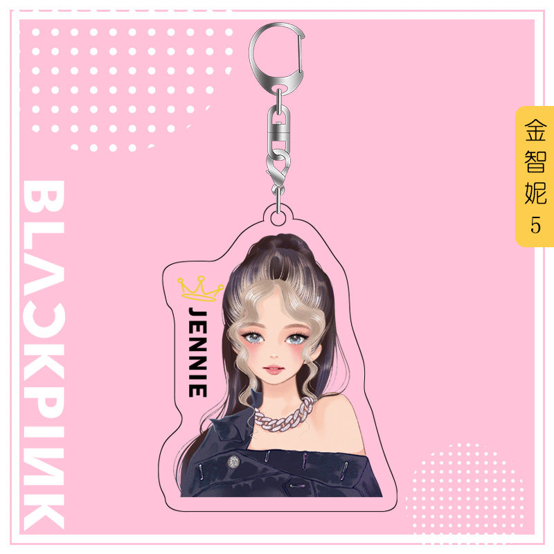 Acrylic Blackpink Star Peripheral Keychain MYA-JYK003