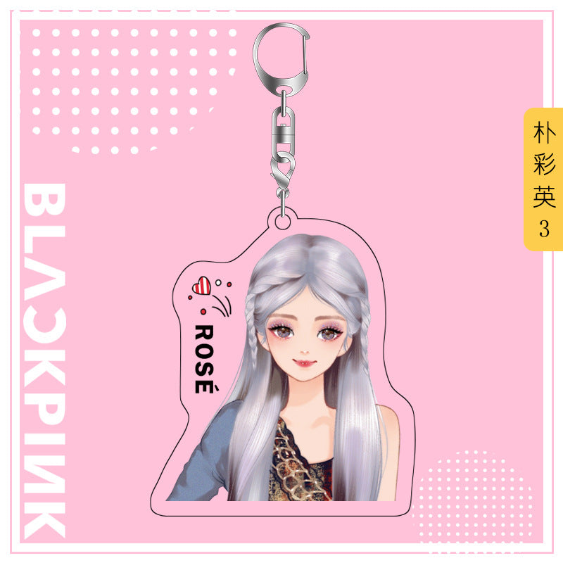 Acrylic Blackpink Star Peripheral Keychain MYA-JYK003