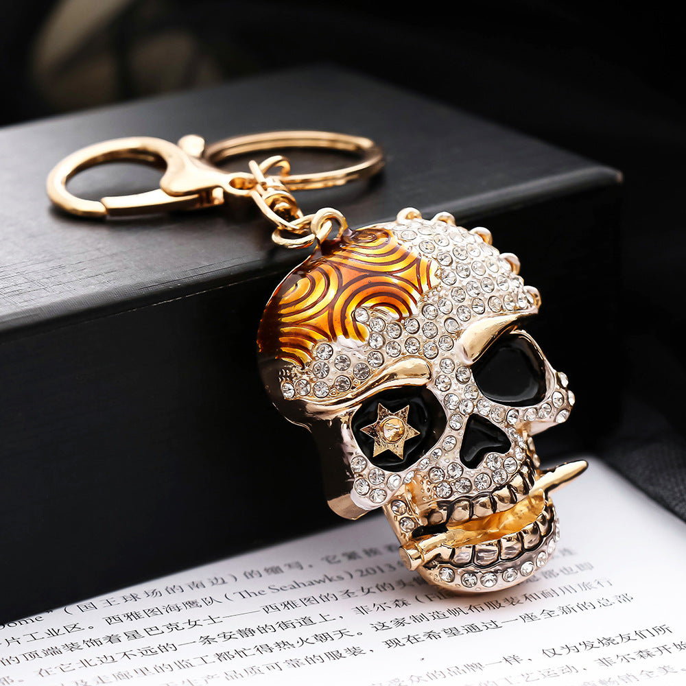 Diamond skull keychain  (Minimo de compra 2) MIC-ChaoK015